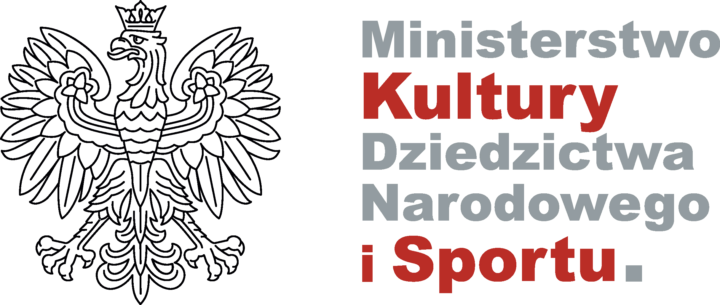 kolorowe logo Ministerstwa Kultury Dziedzictwa Narodowego i Sportu.