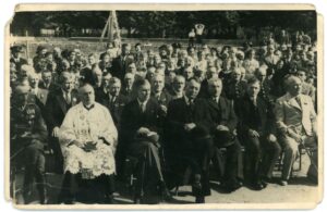 Fot. 1 Akt poświęcenia kamienia węgielnego pod budowę szkoły powszechnej w Pucku, 19.09.1937 r., MP/175/H